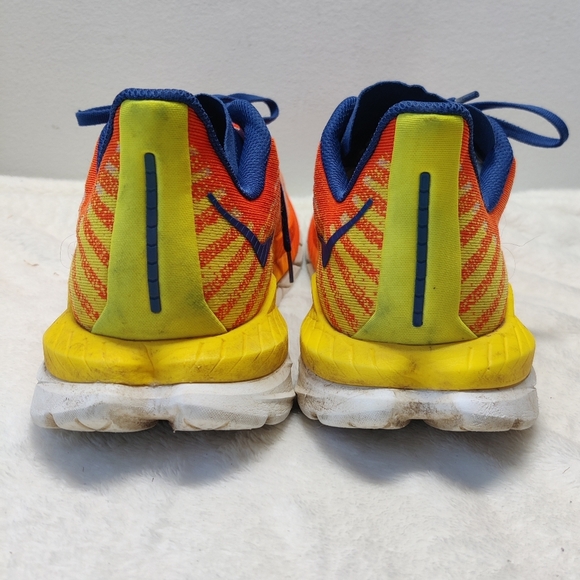 HOKA ONE ONE Mach 5 Mens Sz 11 Running Shoes Orange Blue Yellow main image 5